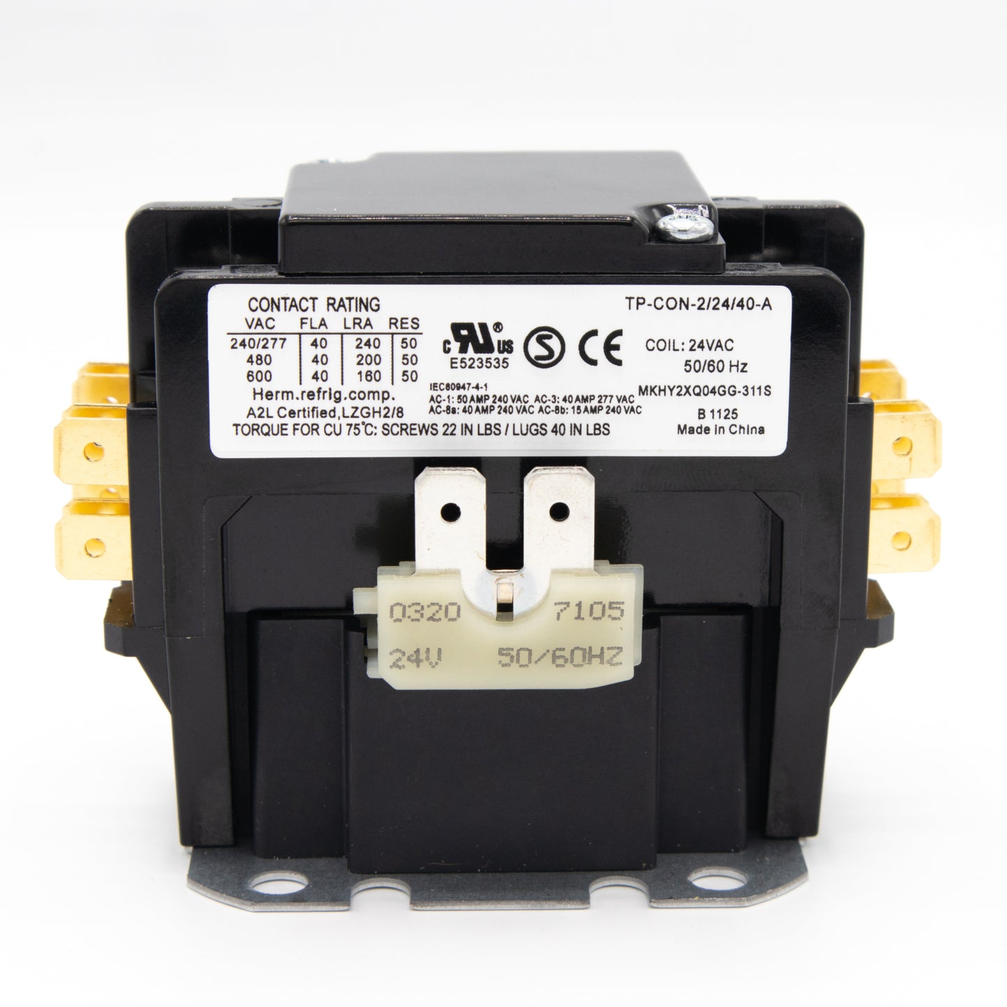 CONTACTOR TP-CON 2P-24-30A