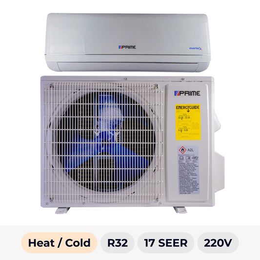 Mini Split PRIME 36000 BTU HEAT/COLD 17 SEER2 R-32 220V SERIE W1