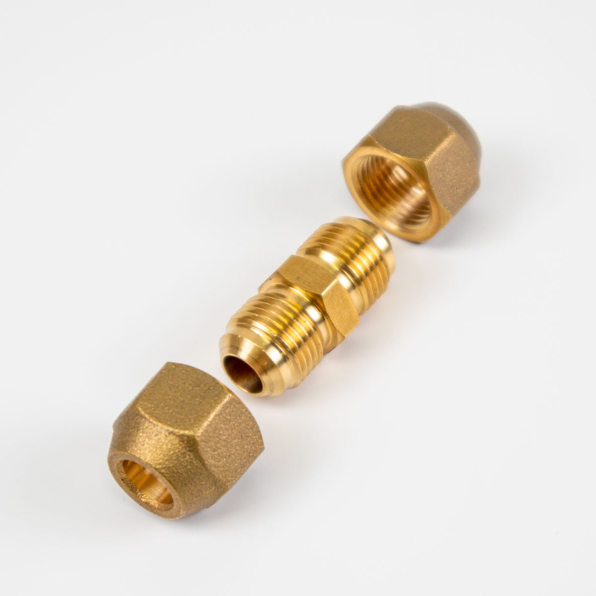 COPPER FLARE COUPLING CONNECTOR WITH NUTS