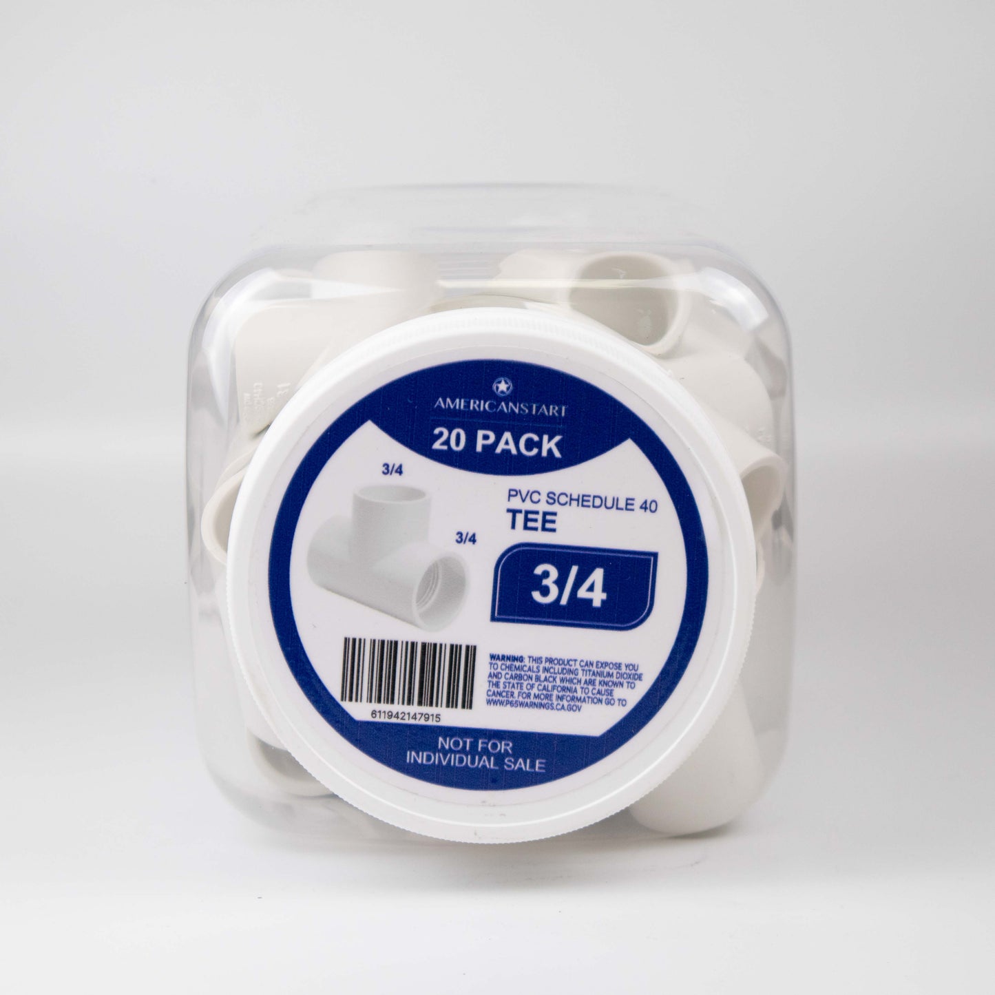 PVC T 3/4 (20 PACK)
