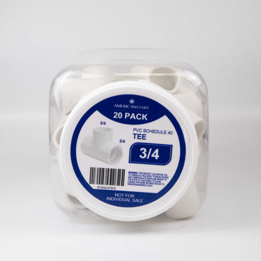 PVC T 3/4 (20 PACK)