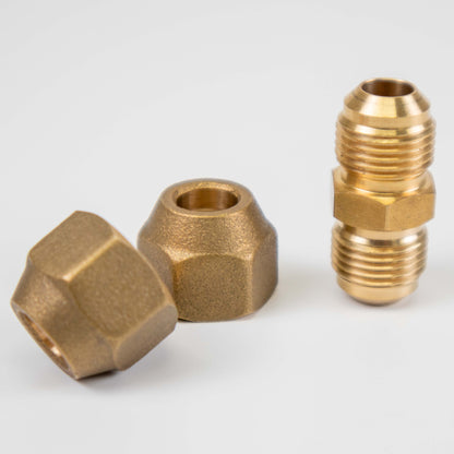 COPPER FLARE COUPLING CONNECTOR WITH NUTS