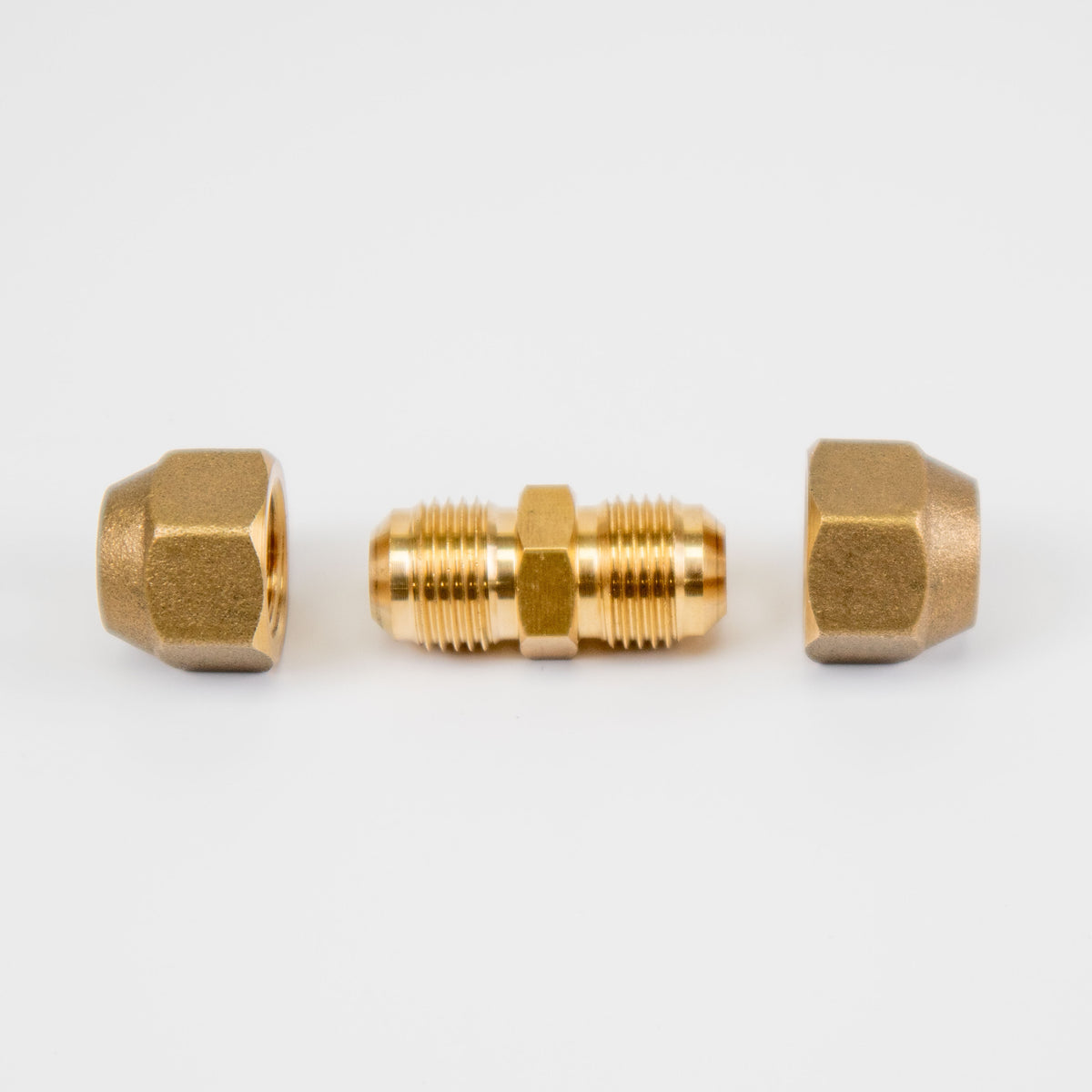 COPPER FLARE COUPLING CONNECTOR WITH NUTS