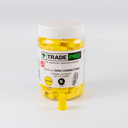 WIRE CONNECTORS -AWG 22-10/YELLOW 100PCS