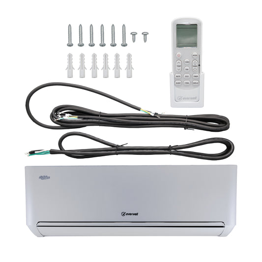 EVERWELL 12000 BTU HEAT/COLD 17SEER2 R-32 110V