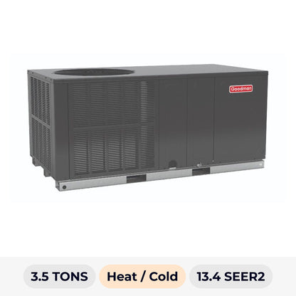 GOODMAN 3.5 TON PACKAGE UNIT HEAT PUMP R-32