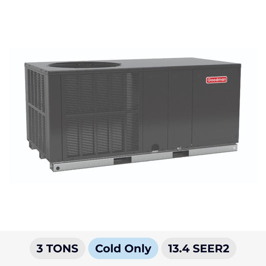 GOODMAN 3.0 TON PACKAGE UNIT COLD ONLY R-32
