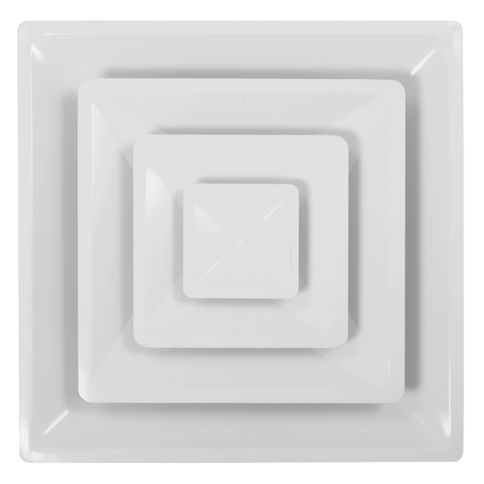 CEILING DIFFUSER 4 CONE 24X24 STEEL