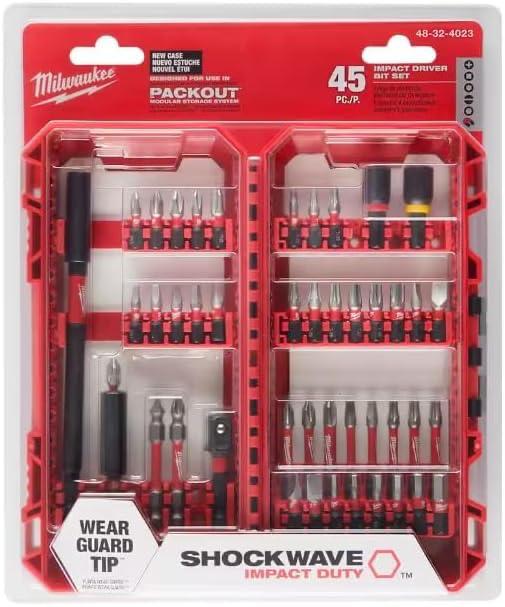 MILWAUKEE 45PC IMPACT BIT SET MILWAUKEE 45PC IMPACT BIT SET