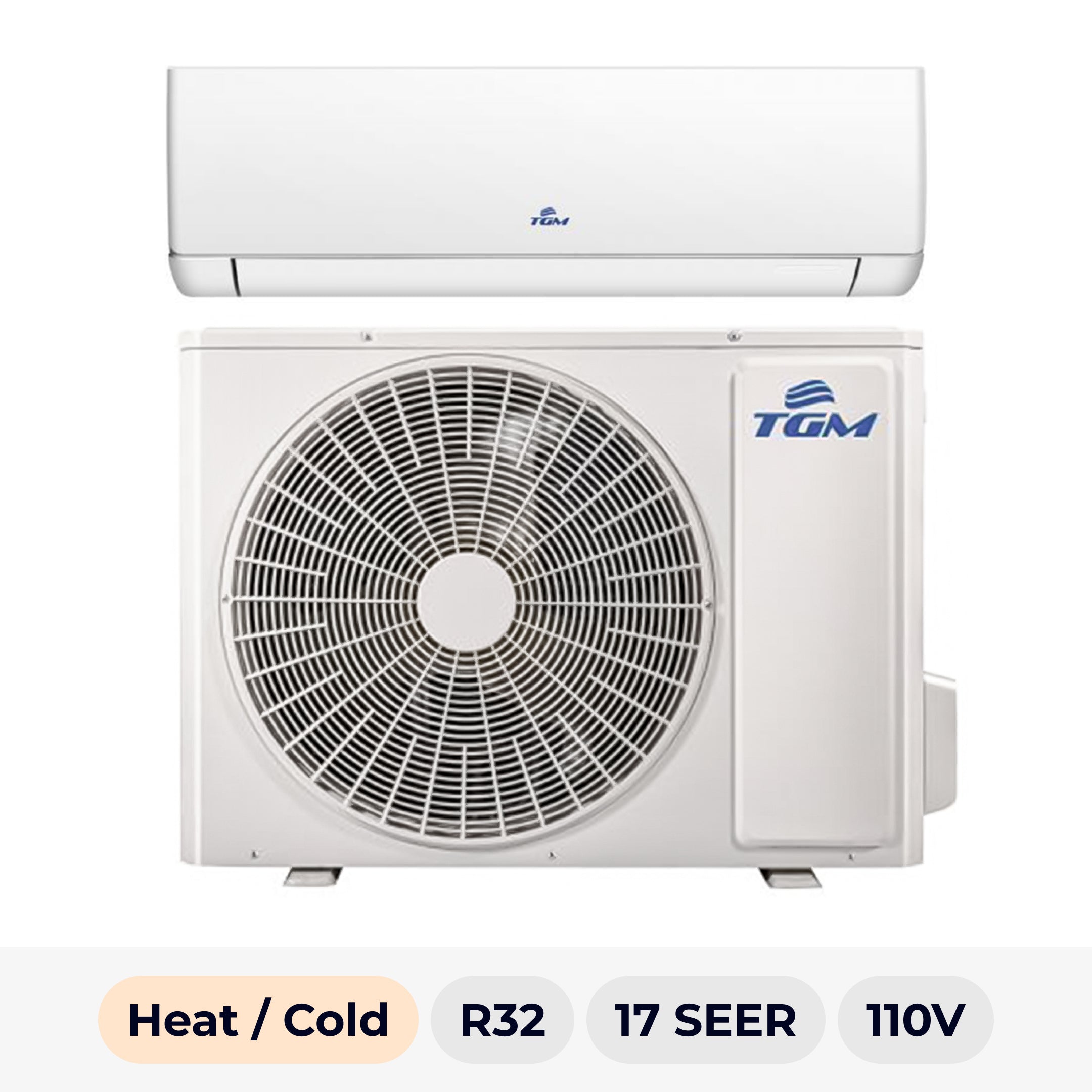 TGM 12000 BTU HEAT/COLD 17SEER2 R-32 110V – Perdomo Distributor