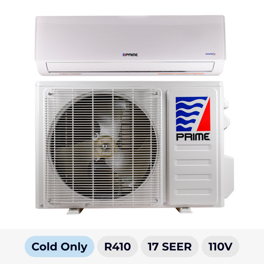 PRIME 12000 BTU COLD ONLY 17 SEER R-410A 110V