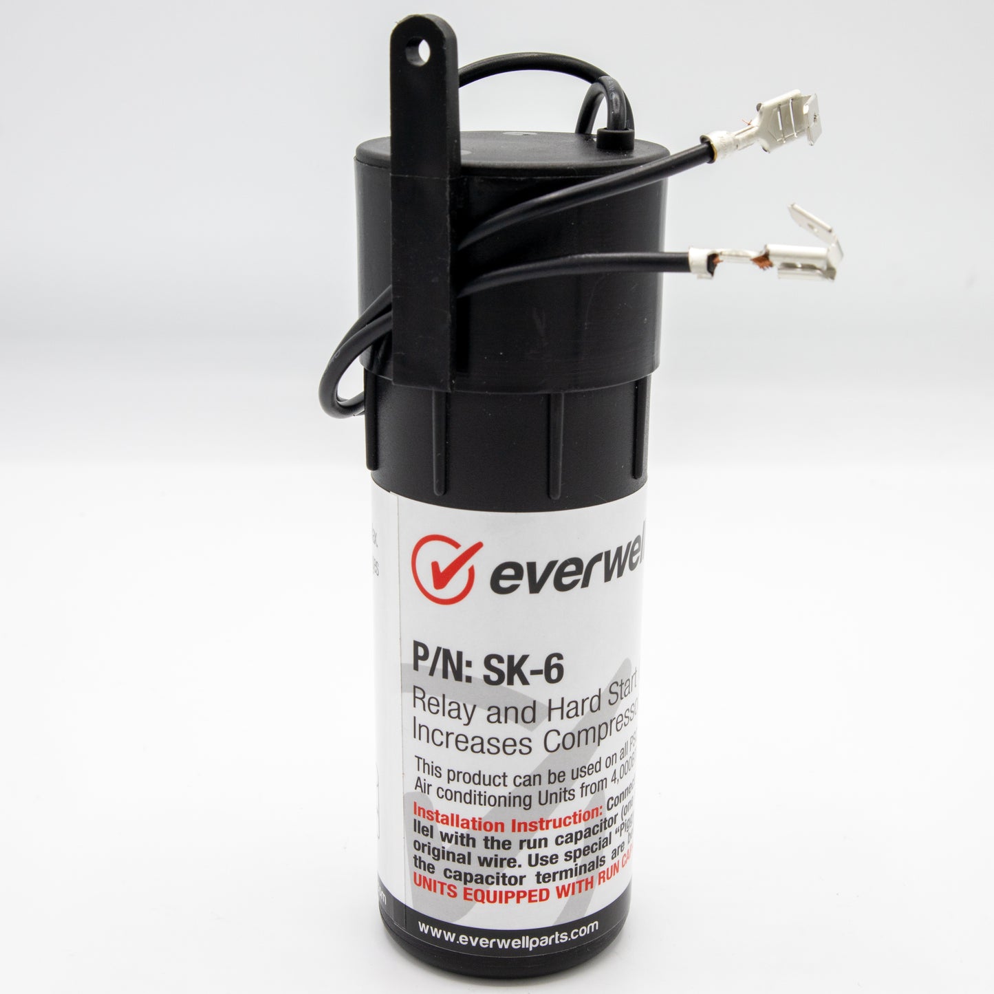 HARD START CAPACITOR 1/2 10 HP 500% Everwell