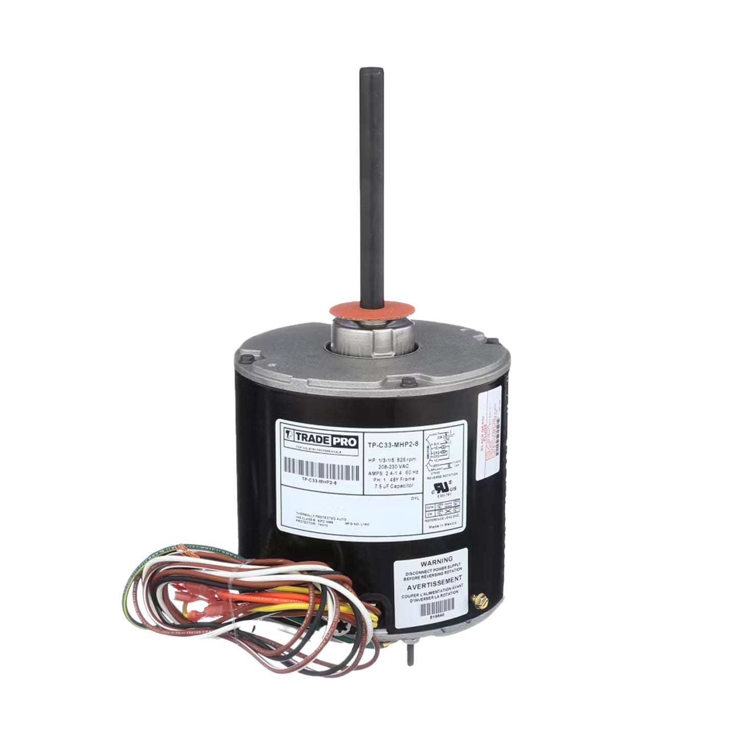 FAN MOTOR CONDENSER TRADE PRO 1/3-1/6 1075 RPM