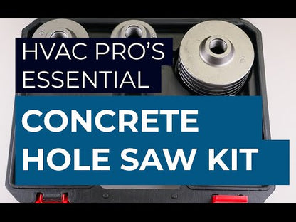 CONCRETE HOLE SAW KIT 10 PIECES